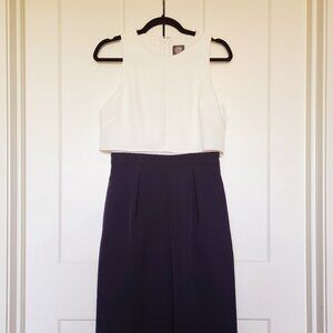 Navy and White Vince Camuto Jumpsuit